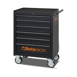 WÓZEK NARZĘDZIOWY Z 6 SZUFLADAMI CZARNY C04BOX1+196 NARZĘDZI BETA