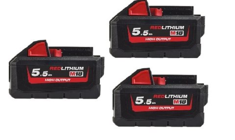 ZESTAW POWERPACK 18V M18FPP3M-553P 3*5.5AH MILWAUKEE ZESTAW POWERPACK 18V M18FPP3M-553P 3*5.5AH MILWAUKEE