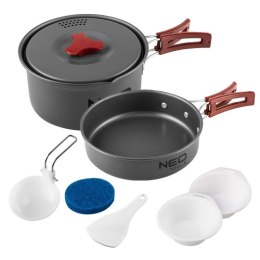 NACZYNIA TURYSTYCZNE 7 W 1 NEO TOOLS | ZESTAW NA BIWAK