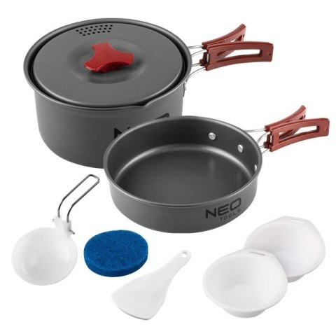 NACZYNIA TURYSTYCZNE 7 W 1 NEO TOOLS | ZESTAW NA BIWAK NACZYNIA TURYSTYCZNE 7 W 1 NEO TOOLS | ZESTAW NA BIWAK