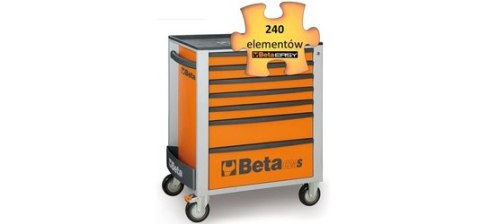 WÓZEK NARZĘDZIOWY Z 7 SZUFLADAMI POMAR. C24S70+ 240 NARZĘDZI BETA WÓZEK NARZĘDZIOWY Z 7 SZUFLADAMI POMAR. C24S70+ 240 NARZĘDZI BETA