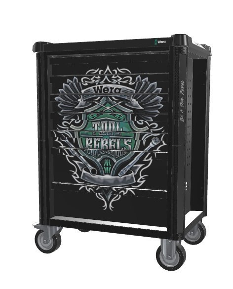 WÓZEK WARSZTATOWY 1 TOOL REBEL 9700 Z WYPOSAŻENIEM, 78CZ. WERA WÓZEK WARSZTATOWY 1 TOOL REBEL 9700 Z WYPOSAŻENIEM, 78CZ. WERA