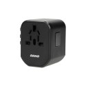 ADAPTER PODRÓŻNY 100-240V 8A 2XUSB 5V 2,4A INTELIGENTNA ORNO