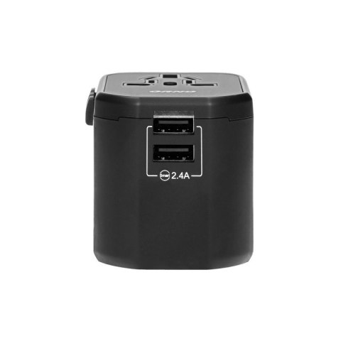 ADAPTER PODRÓŻNY 100-240V 8A 2XUSB 5V 2,4A INTELIGENTNA ORNO ADAPTER PODRÓŻNY 100-240V 8A 2XUSB 5V 2,4A INTELIGENTNA ORNO