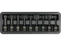 ZESTAW UDAROWYCH KLUCZY TRZPIENIOWYCH 1/2'' SPLINE 9 CZĘŚCI YATO