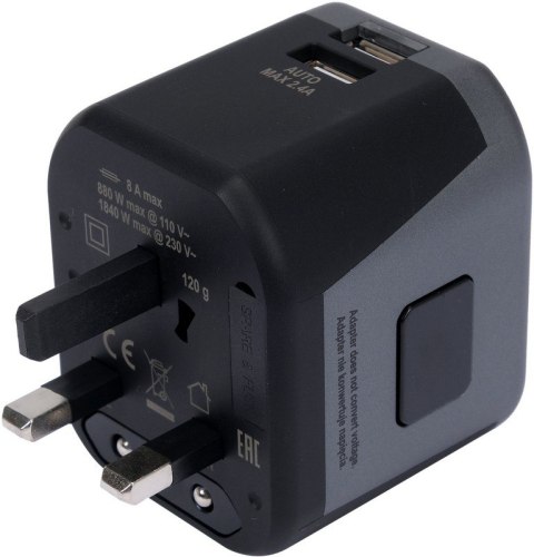 ADAPTER PODRÓŻNY UNIW. 2XUSB 12W YATO ADAPTER PODRÓŻNY UNIW. 2XUSB 12W YATO