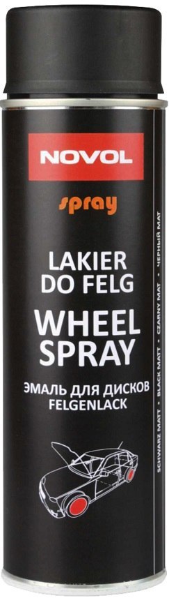 LAKIER DO FELG CZARNY MAT 500 ML NOVOL LAKIER DO FELG CZARNY MAT 500 ML NOVOL
