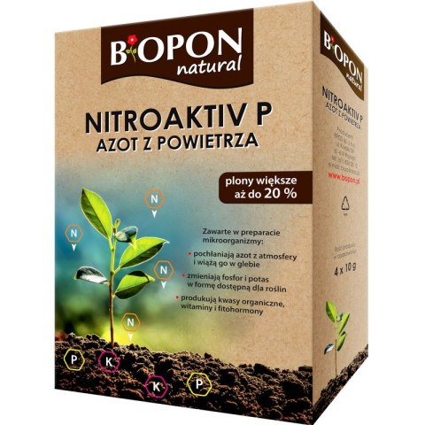 NATURAL NITROAKTIV P AZOT Z POWIETRZA 40G BOPON BIOPON NATURAL NITROAKTIV P AZOT Z POWIETRZA 40G BOPON BIOPON
