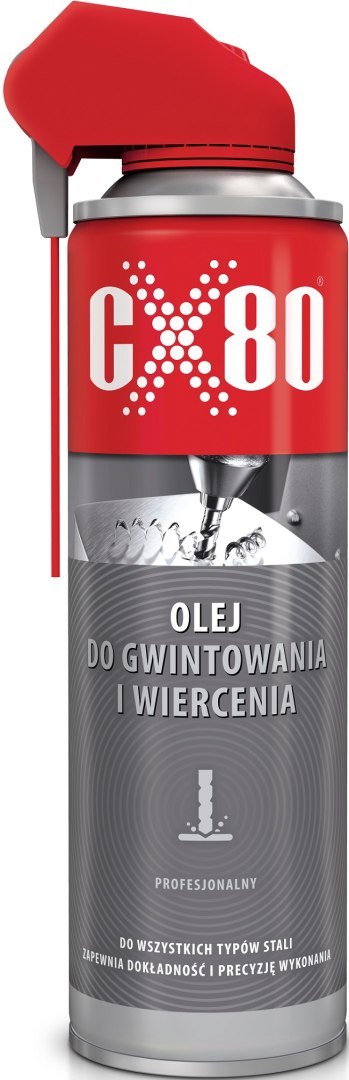 OLEJ DO GWINTOWANIA I WIERCENIA DUO SPRAY APLIKATOR 500ML CX-80 OLEJ DO GWINTOWANIA I WIERCENIA DUO SPRAY APLIKATOR 500ML CX-80