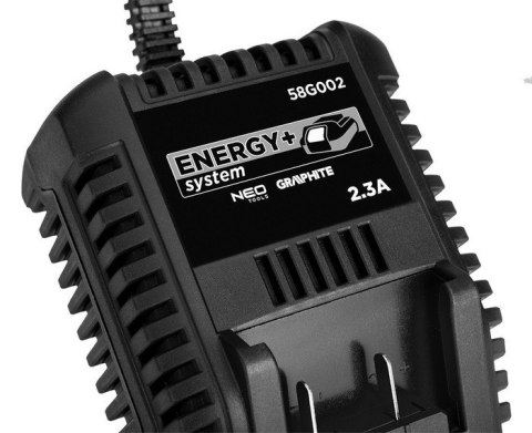 ZESTAW ENERGY+ AKUMULATOR 2AH Z ŁADOWARKĄ GRAPHITE ZESTAW ENERGY+ AKUMULATOR 2AH Z ŁADOWARKĄ GRAPHITE