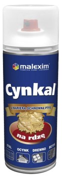 AEROZOL CYNKAL 0,4L CZARNY RAL 9005 MALEXIM | ANTYKOROZYJNA GRUNTOEMALIA W SPRAYU