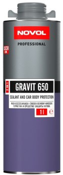 GRAVIT 650 masa uszczelniająca + ochrona karoserii 2w1 1L szary NOVOL – elastyczna powłoka antykorozyjna