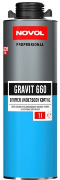 ŚRODEK BITUMICZNY GRAVIT 660 1L NOVOL – konserwacja podwozia, pistolet