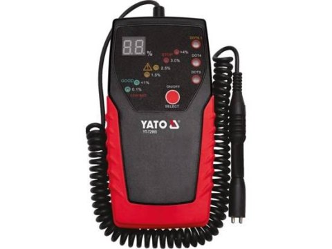 TESTER DO PŁYNU HAMULCOWEGO ELEKTRONICZNY WYŚWIETLACZ YATO TESTER DO PŁYNU HAMULCOWEGO ELEKTRONICZNY WYŚWIETLACZ YATO