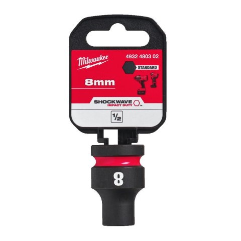 NASADKA UDAROWA SHOCKWAVE 1/2'' 8MM MILWAUKEE NASADKA UDAROWA SHOCKWAVE 1/2'' 8MM MILWAUKEE