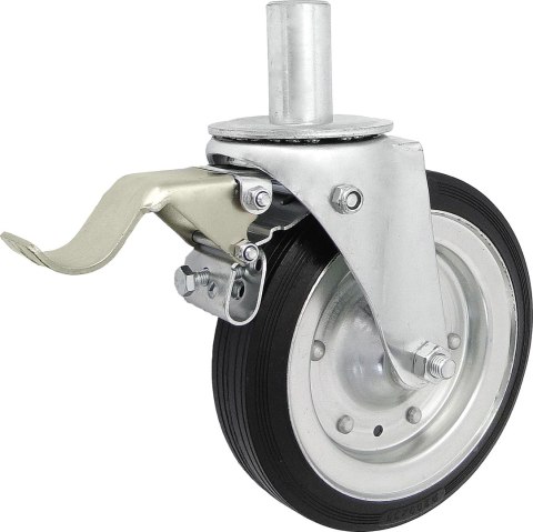 KOŁO METAL-GUMA 200MM OBUDOWA Z TRZPIENIEM+HAMULEC 66H KOŁO METAL-GUMA 200MM OBUDOWA Z TRZPIENIEM+HAMULEC 66H
