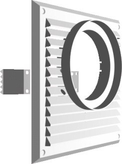 KRATKA DO POCHŁANIACZA 215*215MM FI120MM BIAŁA KRATKA DO POCHŁANIACZA 215*215MM FI120MM BIAŁA
