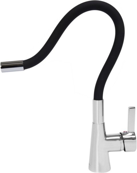 BATERIA ZLEWOZMYWAKOWA, ELASTYCZNA WYLEWKA FLEXIBLE, CZARNA FALA BATERIA ZLEWOZMYWAKOWA, ELASTYCZNA WYLEWKA FLEXIBLE, CZARNA FALA