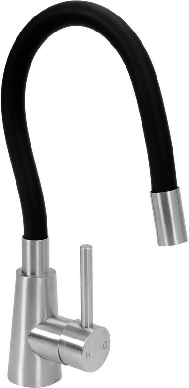 BATERIA ZLEWOZMYWAKOWA FLEXIBLE STEELY, CZARNA. FALA BATERIA ZLEWOZMYWAKOWA FLEXIBLE STEELY, CZARNA. FALA