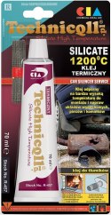 KLEJ TERMICZNY TECHNICQLL 70ML DO 1200°C SZARY