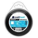 ŻYŁKA DO WYKASZARKI KWADRAT PREMIUM 2.4MM 15M CELL-FAST