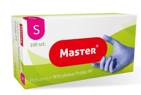 RĘKAWICE NITRYLOWE NIEBIESKIE MASTER PRIDE ROZMIAR S UN RĘKAWICE NITRYLOWE NIEBIESKIE MASTER PRIDE ROZMIAR S UN