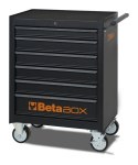 WÓZEK NARZĘDZIOWY Z 6 SZUFLADAMI CZARNY C04BOX+196 NARZĘDZI BETA