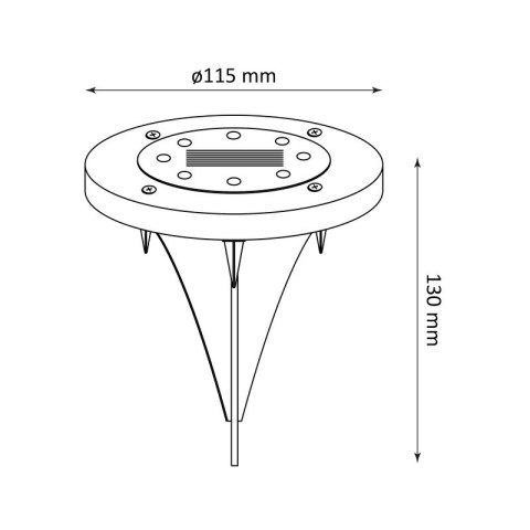 LAMPA SOLARNA LED SOL GRUNTOWA SATYNA POLUX LAMPA SOLARNA LED SOL GRUNTOWA SATYNA POLUX