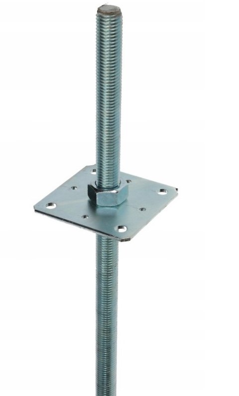 PODSTAWA SŁUPA Z REGULOWANĄ WYSOKOSCIĄ KOTWA M24*500 80*80MM UN PODSTAWA SŁUPA Z REGULOWANĄ WYSOKOSCIĄ KOTWA M24*500 80*80MM UN