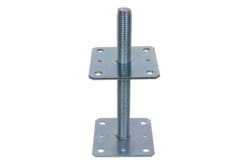 PODSTAWA SŁUPA Z REGULOWANĄ WYSOKOSCIĄ M24*250 80*80MM UN PODSTAWA SŁUPA Z REGULOWANĄ WYSOKOSCIĄ M24*250 80*80MM UN