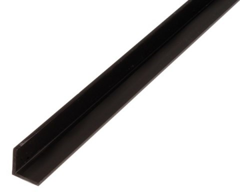 PROFIL KĄTOWY PVC CZARNY 2000X15X15X1,2 UN PROFIL KĄTOWY PVC CZARNY 2000X15X15X1,2 UN
