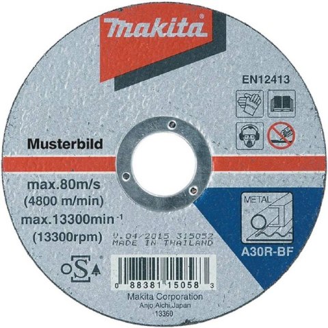 TARCZA TNACA DO METALU 180*2.5MM A30R MAKITA TARCZA TNACA DO METALU 180*2.5MM A30R MAKITA