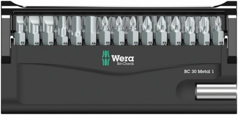 ZESTAW BITÓW BIT-CHECK 30 METAL 1 SB, 30 CZ. WERA ZESTAW BITÓW BIT-CHECK 30 METAL 1 SB, 30 CZ. WERA