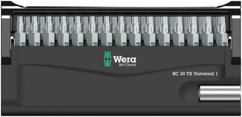 ZESTAW BITÓW BIT-CHECK 30 TX UNIVERSAL 1 SB, 30 CZ. WERA ZESTAW BITÓW BIT-CHECK 30 TX UNIVERSAL 1 SB, 30 CZ. WERA