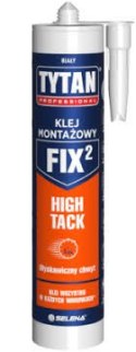 TYTAN FIX2 HIGH TACK KLEJ MONTAŻOWY BIAŁY 290ML – Super Chwyt, Wewnętrzny/Zewnętrzny