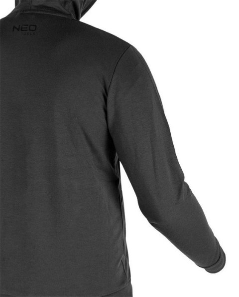 BLUZA ROZPINANA Z KAPTUREM COMFORT SZARA ROZMIAR L NEO BLUZA ROZPINANA Z KAPTUREM COMFORT SZARA ROZMIAR L NEO