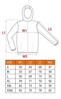 BLUZA ROZPINANA Z KAPTUREM COMFORT SZARA ROZMIAR L NEO