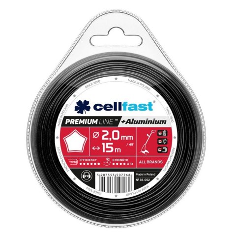 ŻYŁKA DO WYKASZARKI GWIAZDKA PREMIUM 2.0MM 15M CELL-FAST ŻYŁKA DO WYKASZARKI GWIAZDKA PREMIUM 2.0MM 15M CELL-FAST
