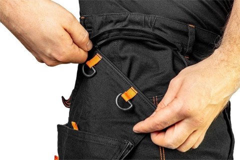 SPODNIE ROBOCZE HD SLIM ODPINANE KIESZENIE ROZMIAR XL NEO SPODNIE ROBOCZE HD SLIM ODPINANE KIESZENIE ROZMIAR XL NEO