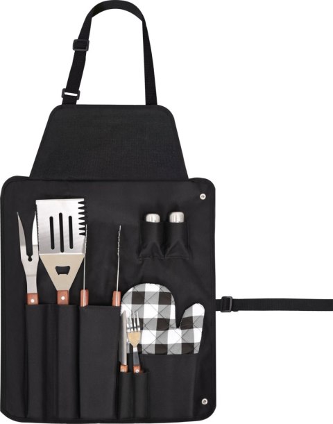 FARTUCH DO GRILLOWANIA Z AKCESORIAMI 8 SZTUK TOYA FARTUCH DO GRILLOWANIA Z AKCESORIAMI 8 SZTUK TOYA