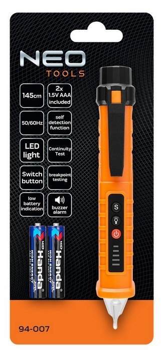 INDUKCYJNY TESTER NAPIĘCIA 12-1000V AC NEO INDUKCYJNY TESTER NAPIĘCIA 12-1000V AC NEO