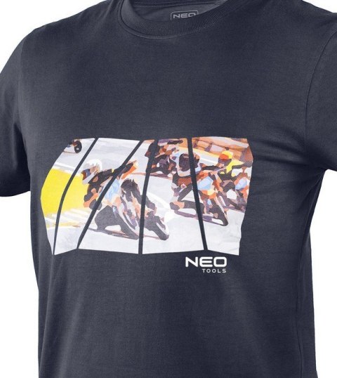 T-SHIRT Z NADRUKIEM MOTOR ROZMIAR XL NEO T-SHIRT Z NADRUKIEM MOTOR ROZMIAR XL NEO