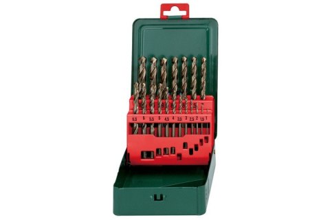 WIERTŁA DO METALU HSS-CO 1-10MM 19 SZTUK METABO WIERTŁA DO METALU HSS-CO 1-10MM 19 SZTUK METABO
