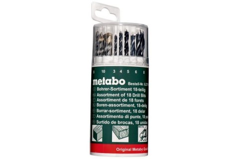 ZESTAW WIERTEŁ 18 SZT. METABO